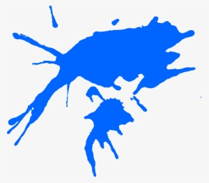 10 Blue Paint Splatters - Portable Network Graphics