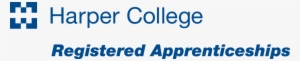 Registered Apprenticeships Blue & White 300 Dpi - Harper College Logo Png