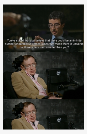 Stephen Hawking And John Oliver - Stephen Hawking John Oliver