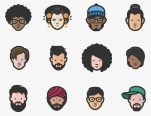 Diversity Avatars Faces Icons - Avatar Faces