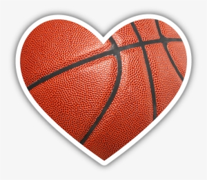 Basketball Heart Sticker - Pride Sticker Transparent