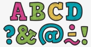 Chalkboard Brights Bold Block 1-3/4 Clingy Thingies - Teacher Created Resources 2; Bold Block Magnet Letters,