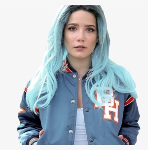 Halsey, Blue, And Ashley Image - Halsey Blue Hair Png