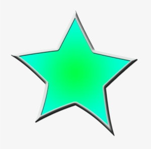 Neon Clipart Green Star - Clip Art