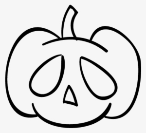 Halloween Pumpkin Head Outline Vector - Halloween