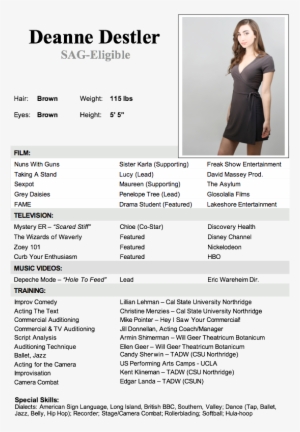 How To Make A Resume For Acting With No Experience - Example Of Resume For Domestic Helper