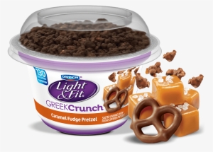 Caramel Fudge Pretzel Nonfat Greek Yogurt Crunch - Light And Fit Caramel Pretzel