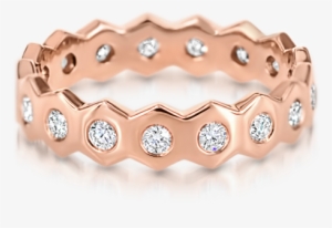 Honeycomb Ring With Diamonds - Bracelet
