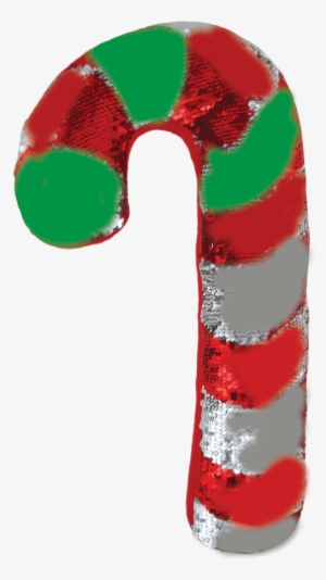 Picture Of Candy Cane Reversible Sequin Pillow - Candy Cane