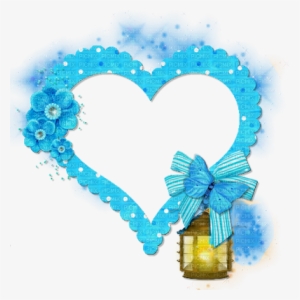 Blue Heart Frame Png Download - Blue Heart Frame Png