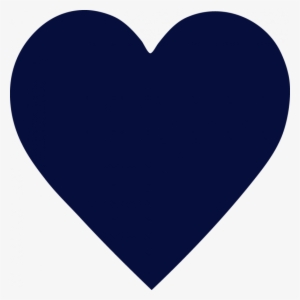 Navy Heart - Navy Blue Heart Png