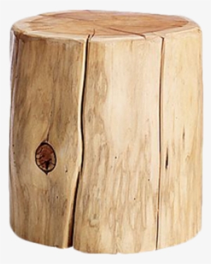 Natural Tree Stump Side Table - Tree Stump Table Png