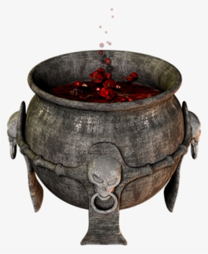 Cauldron-012 - Cauldron With Potion Png