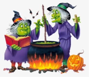 Transparent Stock Witchcraft Three Pencil And In Color - Cartoon Halloween Witches