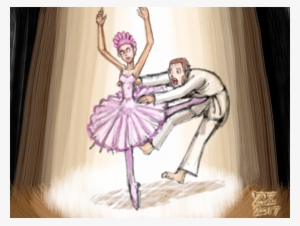 Png Free Download Draw A Kicking Black Belt In The - Draw A Ballerina