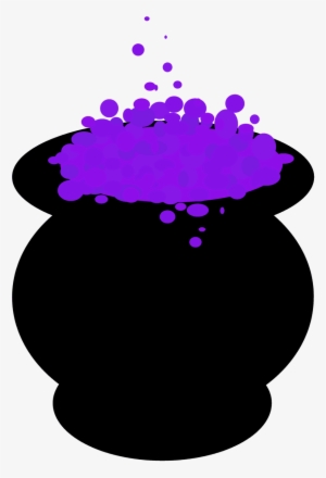 witches cauldron clipart - purple cauldron