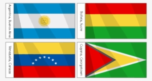 Black And White Library Flag Transparent Latin America - South America Countries And Flags For Kids