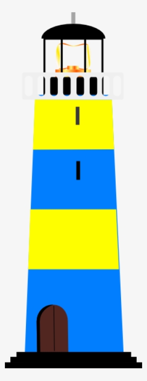 Yellow And Blue Lighthouse Svg Clip Arts 228 X 592