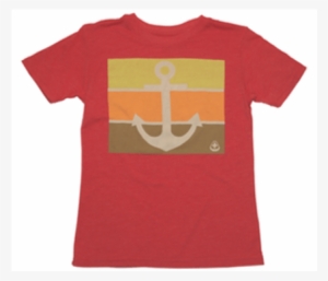 Red, Stripe, Kid's, Kid's Tee, Kid, Anchor, Yellow, - T-shirt
