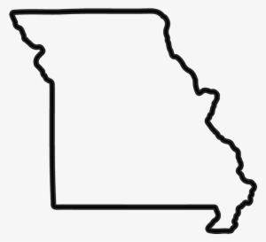 Missouri Outline Rubber Stamp - Outline Of Missouri
