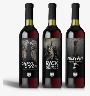 The Trio Of &ldquo - Walking Dead Wine Label