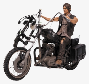Daryl With Chopper Figurine - Figure Action The Walking Dead
