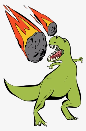 Clip Transparent Library Asteroid Clipart Illustration - Dinosaur Extinction Drawing