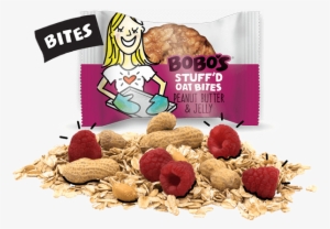 Peanut Butter & Jelly Stuff'd Oat Bites - Bobo's Oat Bars All Natural, Gluten Free Peanut Butter