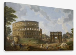 The Colosseum Canvas Print - Famous Landmarks Of Ancient Rome: The History [book]