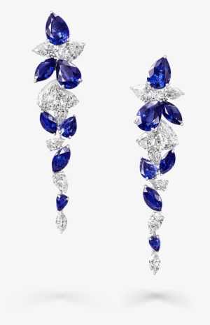 Graff High Jewellery Foliage Sapphire And Diamond Earrings - Graff Diamonds