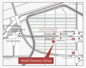 Hotel Gracery Ginza's Prime Location Provides Guests - Ginza Hotel Map