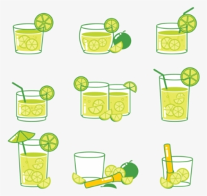 Caipirinha Cocktail Icons - Cocktail