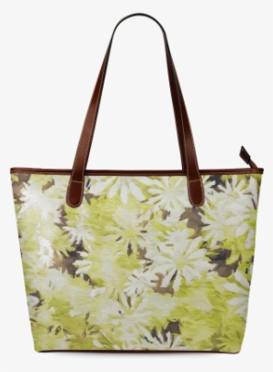Watercolor Flowers Shoulder Tote Bag - Everyday Tote Bag