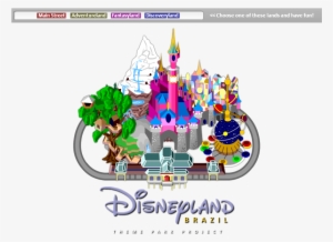 Disneyland - Disneyland Map Clipart