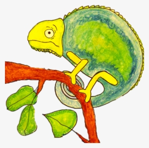 How To Draw And Paint A Chameleon - Drawing
