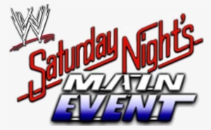 Saturday Night's Main Event Logo - Wwe