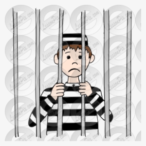 Jail Picture For Classroom / Therapy Use - Person In Jail Clipart  Transparent PNG - 380x380 - Free Download on NicePNG