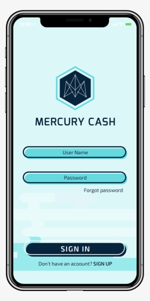Mercury Cash Flash Cover App - Mobile Phone
