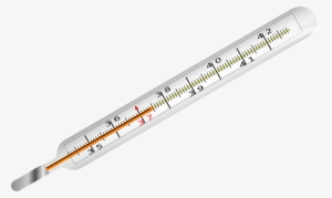 Transparent Thermometer Mercury - Thermometer Png