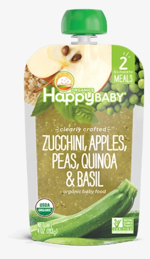 Happy Baby Organics Clearly Crafted Zucchini, Apples,