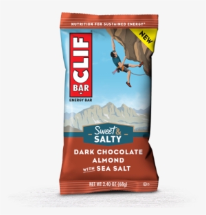 Dark Chocolate Almond With Sea Salt Packaging - Clif Bar Chocolate Chunk With Sea Salt