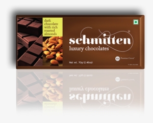 Luxury Dark Chocolate With Roasted Almonds - Schmitten Luxury Dark Chocolate
