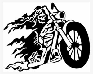 Ghost Rider Decal Sticker Ghost - Grim Reaper On Motorcycle
