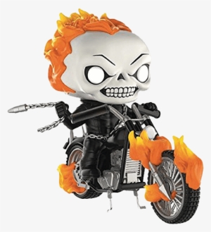 Classic Ghost Rider - Funko Ghost Rider - Ghost Rider On Bike Pop! Rides