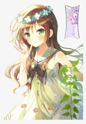 Cute Anime Nature Girl Extracted Bycielly By - Most Cute Anime Girl  Transparent PNG - 339x479 - Free Download on NicePNG