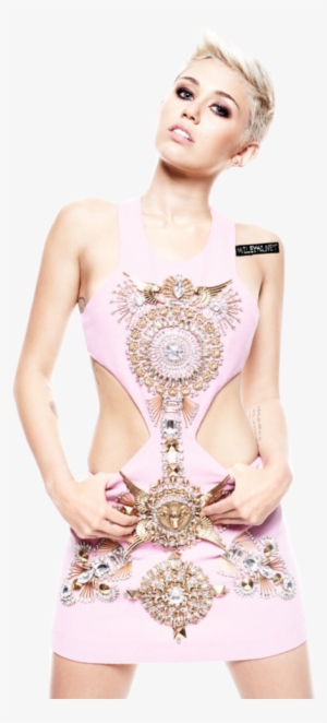 Miley Cyrus Png Transparent Image - Miley Cyrus Con Vestido Corto