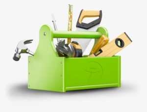 Clipart Free Toolbox Clipart Green - Tool Box And Hammer