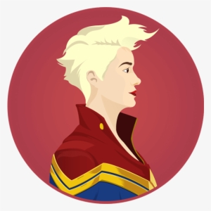 Captain Marvel Sticker - Carol Danvers