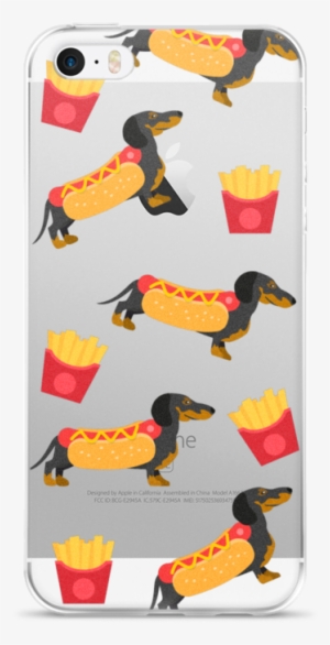Hot Dog Dachshund With Fries Iphone Case - Dachshund