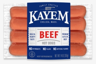 Beef Hot Dog 14 Oz - Kayem Hot Dogs, Beef - 14 Oz